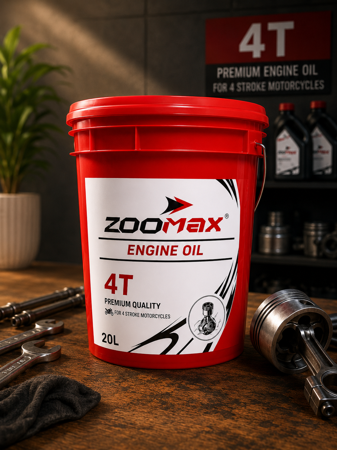 Premium 4T Motorcycle Engine Oil 40l